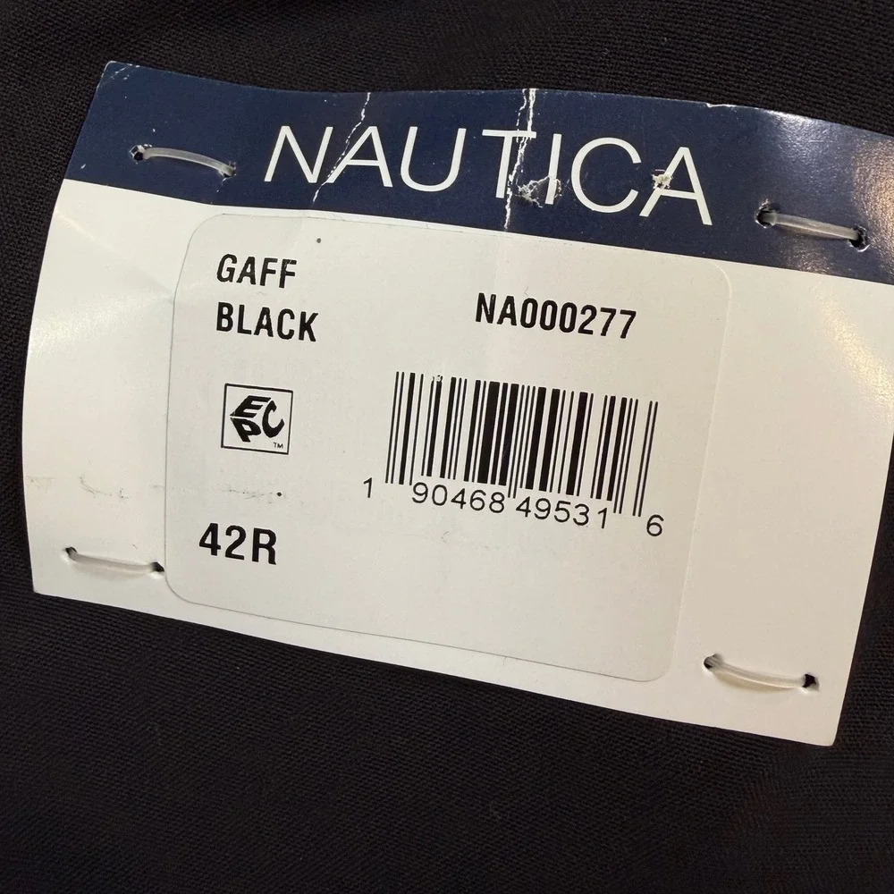 Nautica Mens Modern Fit Bi-Stretch 2-Piece Suit Black 42R W36 NA000277-GAFF